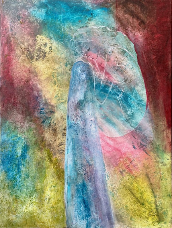 She Glows — original painting by Lucia Tužinská